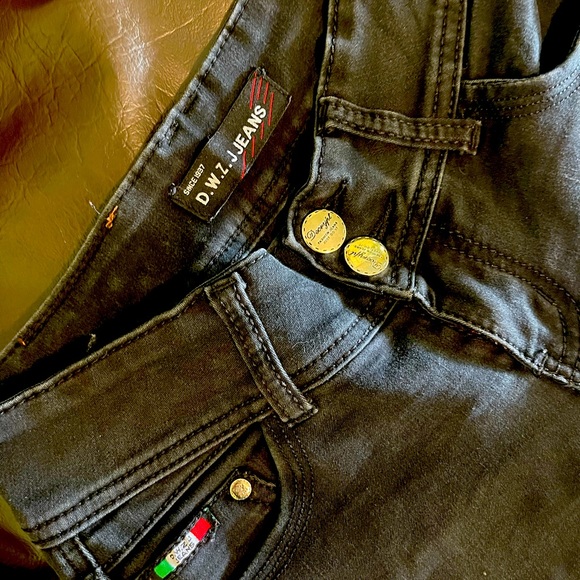 DWZJ Black Stretch Jeans - Picture 4 of 6